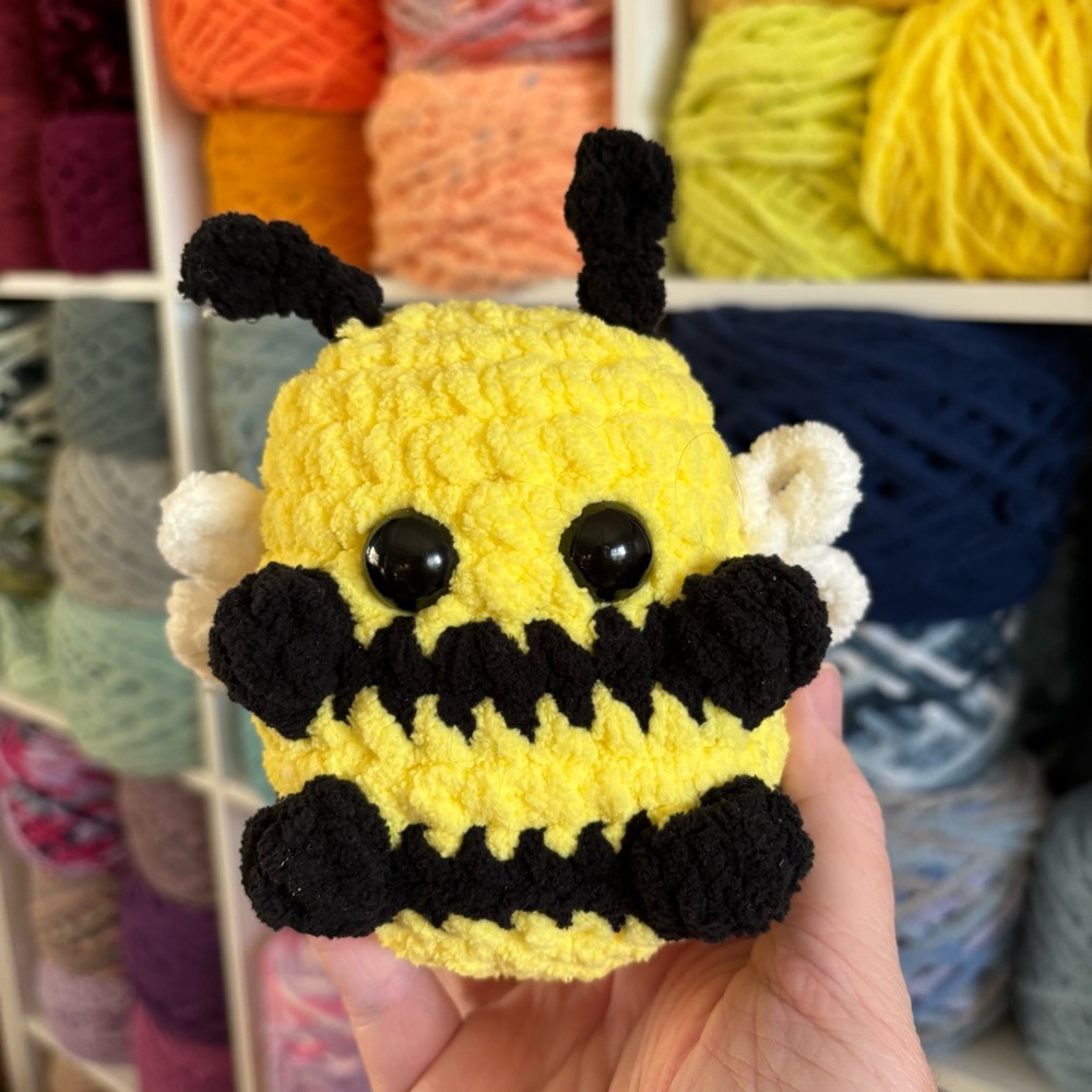 handmade crochet mini bee plush